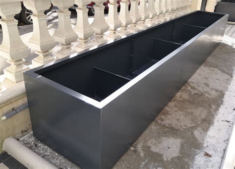 extra large metal planter boxes|4 inch wide planter box.